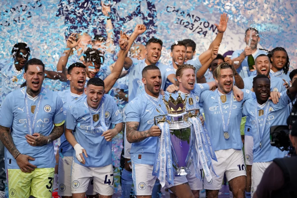 Manchester City make Premier League history, Secures Record Fourth Straight Premier League Title - Socceronlinew