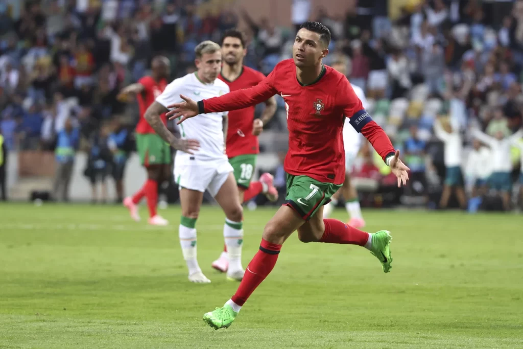 Ronaldo Nets Brace as Portugal Secures 3-0 Victory Over Ireland in Final Euros Warmup - Socceronlinew