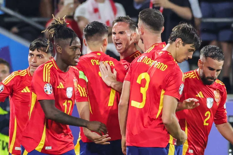 Williams Scores Stunner as Spain Beat Georgia to Set Up Germany Quarter-Final - Socceronlinew